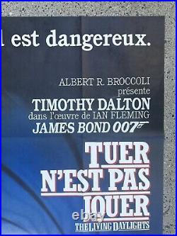 THE LIVING DAYLIGHTS 1987 FRENCH GRANDE MOVIE POSTER JAMES BOND 007 46x61