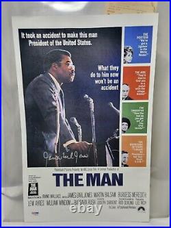 THE MAN Movie Poster SIGNED and PSA/DNA certified James Earl Jones