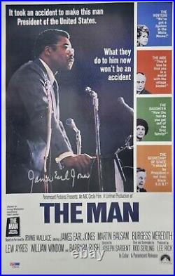 THE MAN Movie Poster SIGNED and PSA/DNA certified James Earl Jones