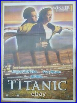 TITANIC james cameron 1997 leonardo dicaprio Rare Film Poster India Orig ENG