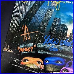 Teenage Mutant Ninja Turtles Autographed Cast 16x20 Poster Signed JSA
