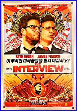 The Interview 27 x 40 Original Movie Poster DS 2014 Seth Rogen James Franco
