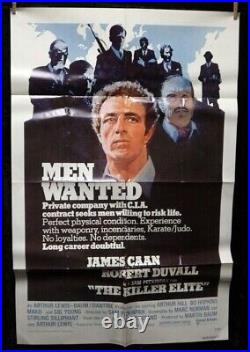 The Killer Elite? James Caan 1975 Original Theater Crime Movie Poster Robert D