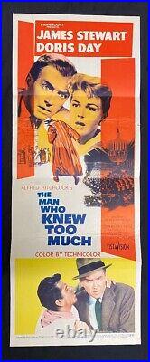 The Man Who Knew Too Much Original Insert Movie Poster -James Stewart