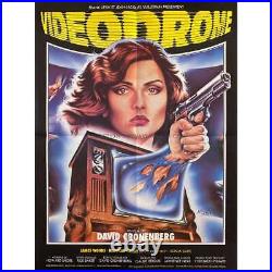 VIDEODROME French Movie Poster 20x28 in. 1983 David Cronenberg, James Woo