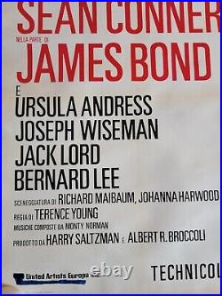 Vintage 1971 DR. NO Italian 4 Sheet James Bond Vintage Poster 4F