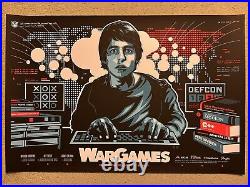 War Games Matthew Broderick Ally Sheedy Movie Art Print Poster Mondo James White
