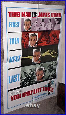 YOU ONLY LIVE TWICE orig 1967 advance/teaser one sheet movie poster JAMES BOND
